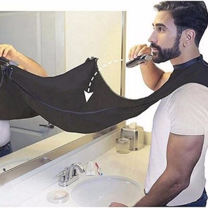 Beard Shave Apron Bib Trimmer Razor Holder